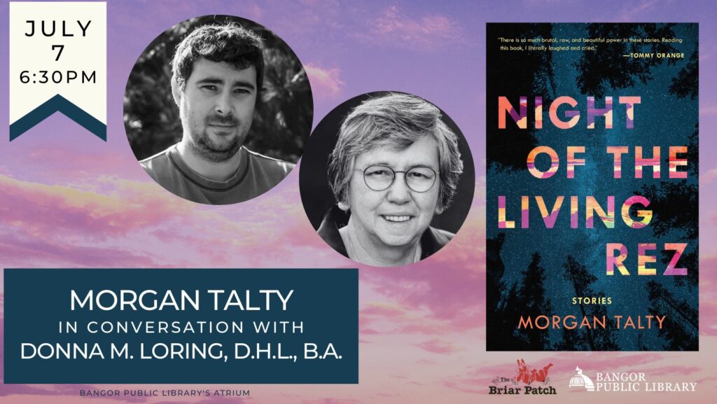 Downtown Bangor Author Event Morgan Talty