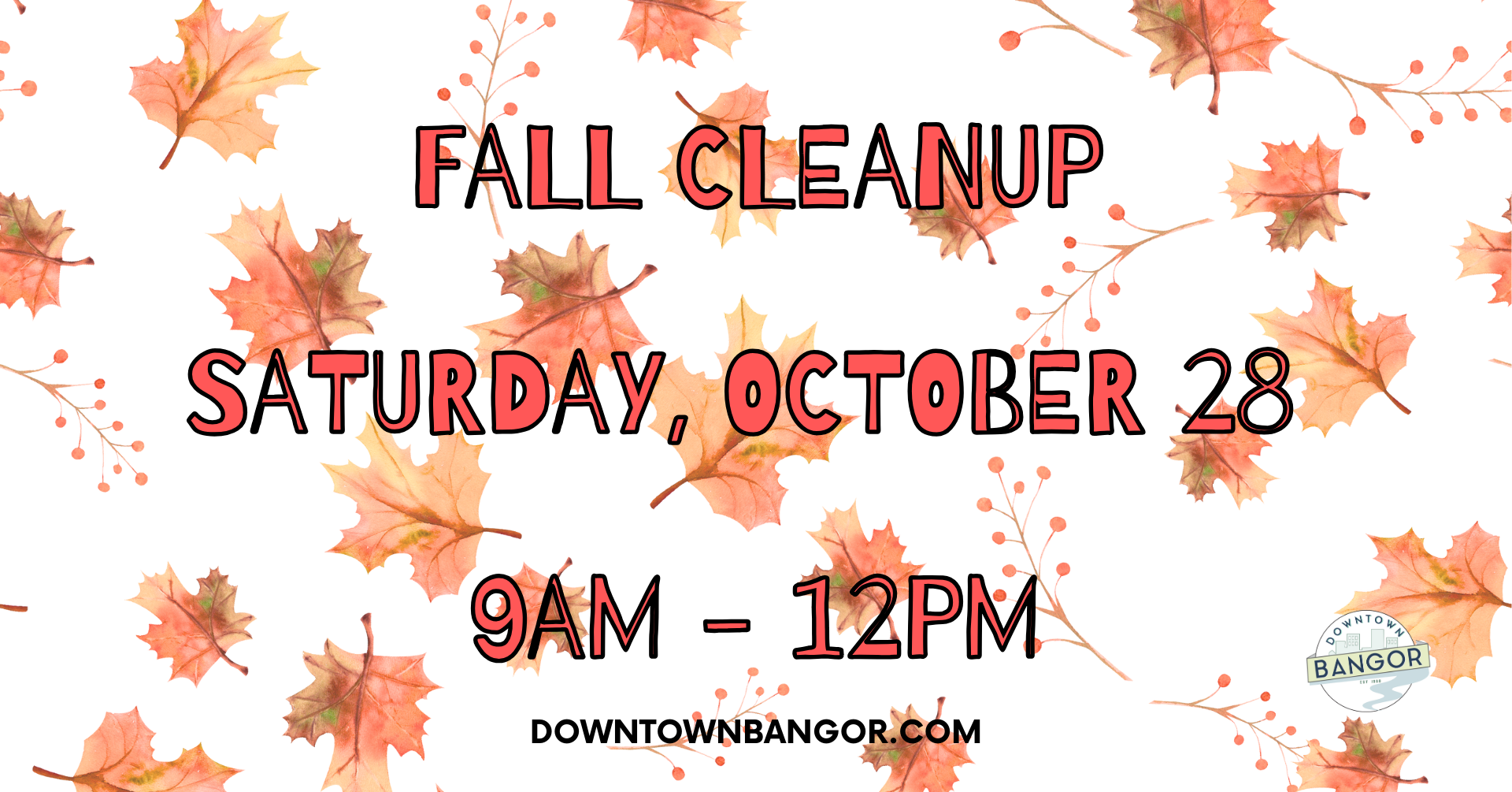 Fall Cleanup Facebook Event Cover 1920 × 1005